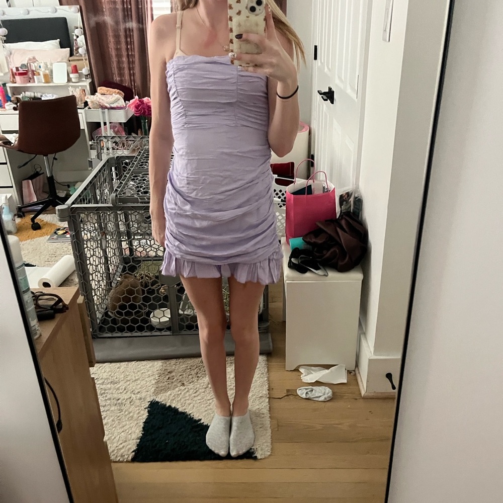 Hello Molly Lilac Mini Dress
